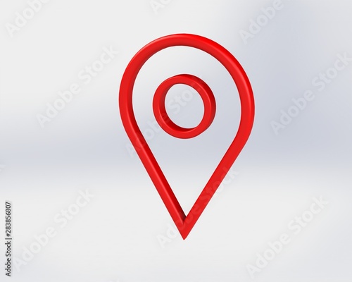 Free Download LOCATION pin glossy red arrow. The concept of tagging a sign landmark needle tip to create a route search. Isolated on white background 3D rendering 3D. – Illustration   - GFXLoad