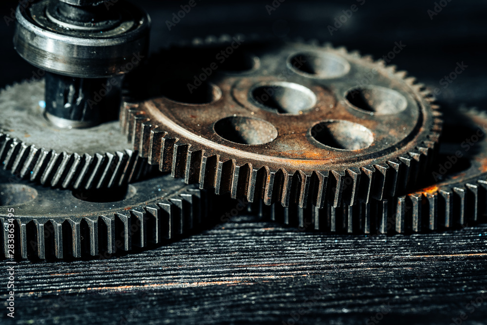 Gears from an old industrial machine Gears from an old industrial machine