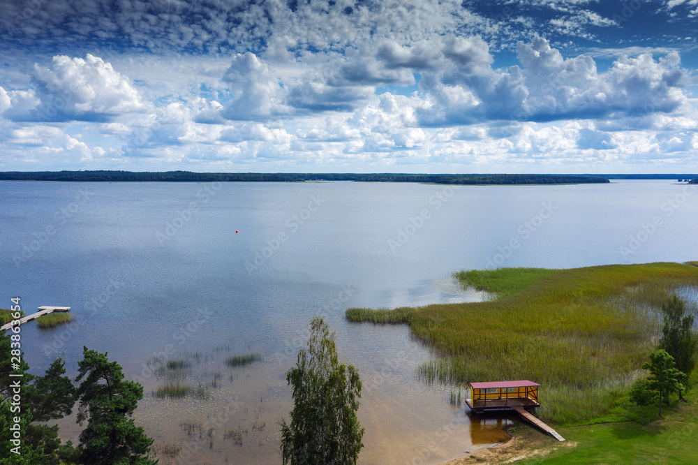 Usma lake in western Latvia.