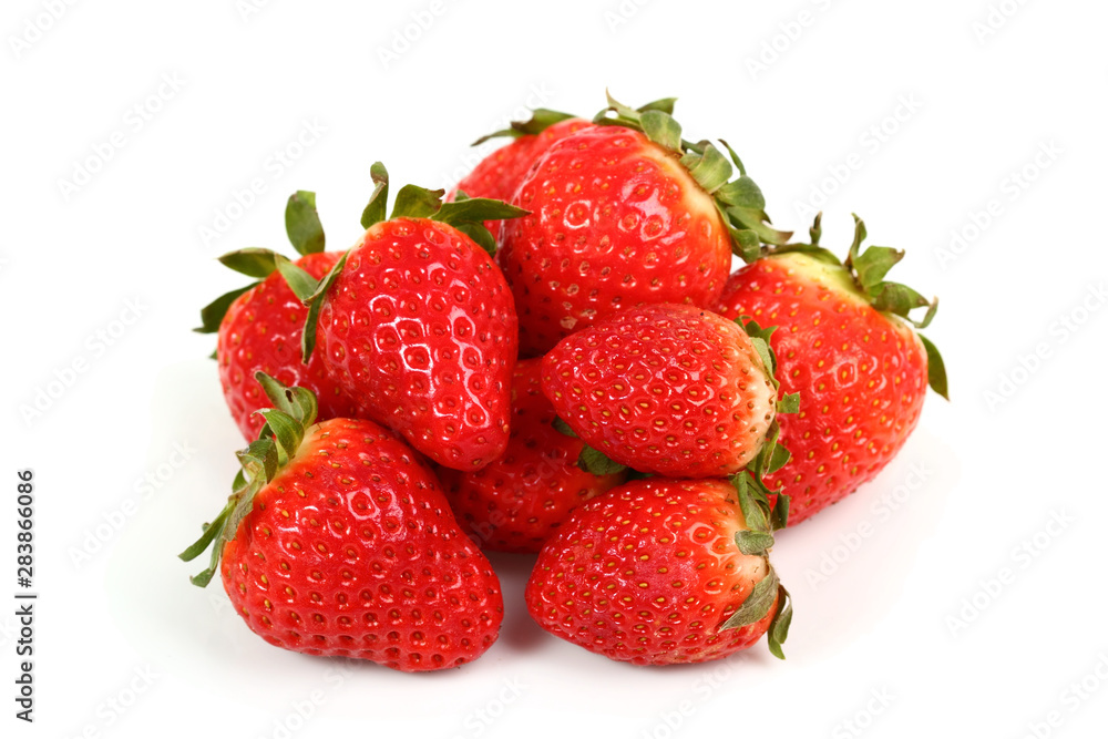 strawberries isolated on white background strawberries isolated on white background