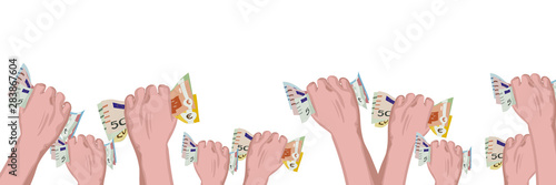 Hand mit Geld