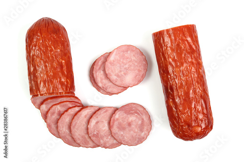 Sausage. Kielbasa krakowska sucha. photo