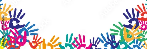 Obraz Kolorowe palmy dzieci, sklepienie