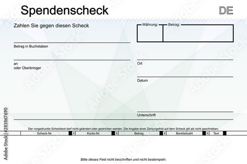 Spendenscheck 108