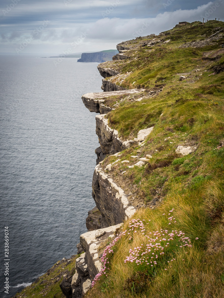 At the cliffs of moher in ireland