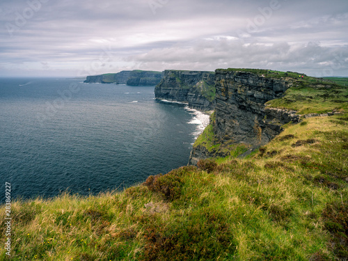 At the cliffs of moher in ireland