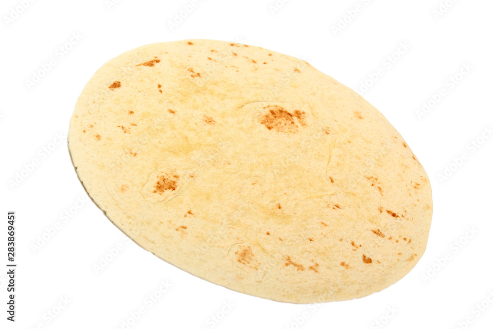 Tortilla Wrap Bread. Isolated on a white background. Tortilla Wrap Bread. Isolated on a white background.