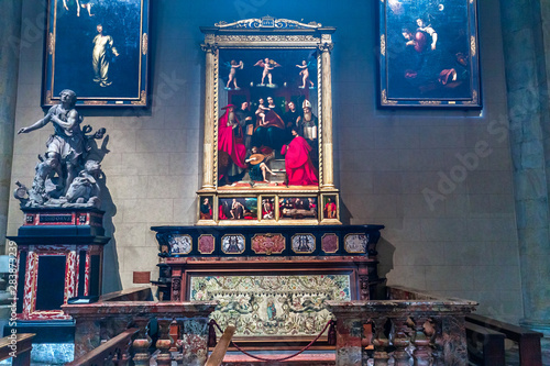 Basilica sant Abbondio, Como, italy photo