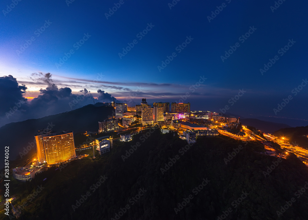 Malaysia Genting Highland beautiful night view city