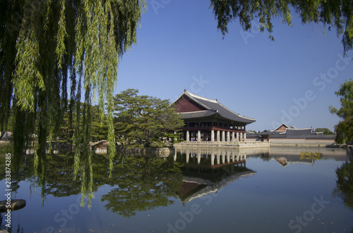 korean old pavilion in palace. it's national treasure. © Hakgoo
