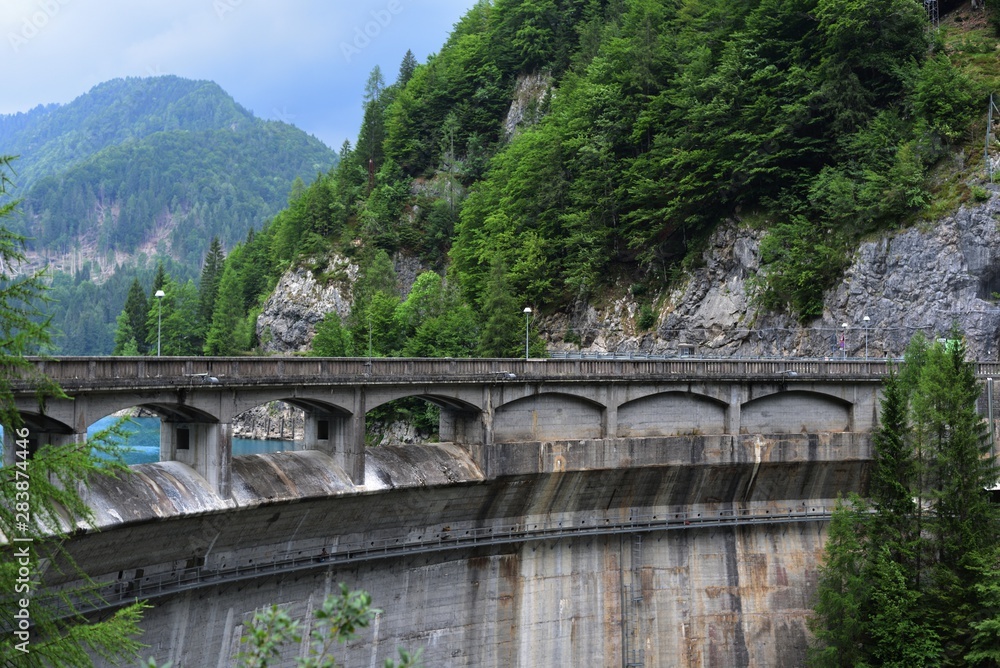 Fototapeta premium Dam of Sauris lake