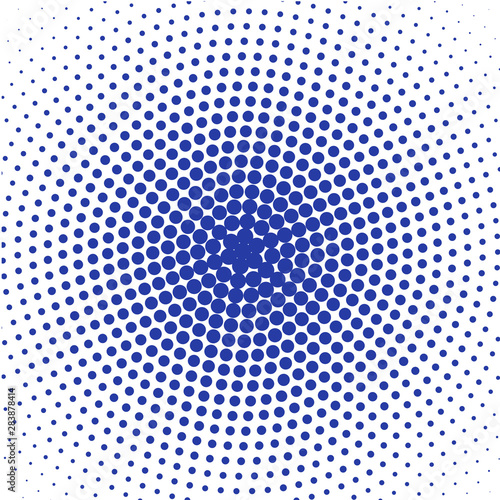 Blue dots on white background  