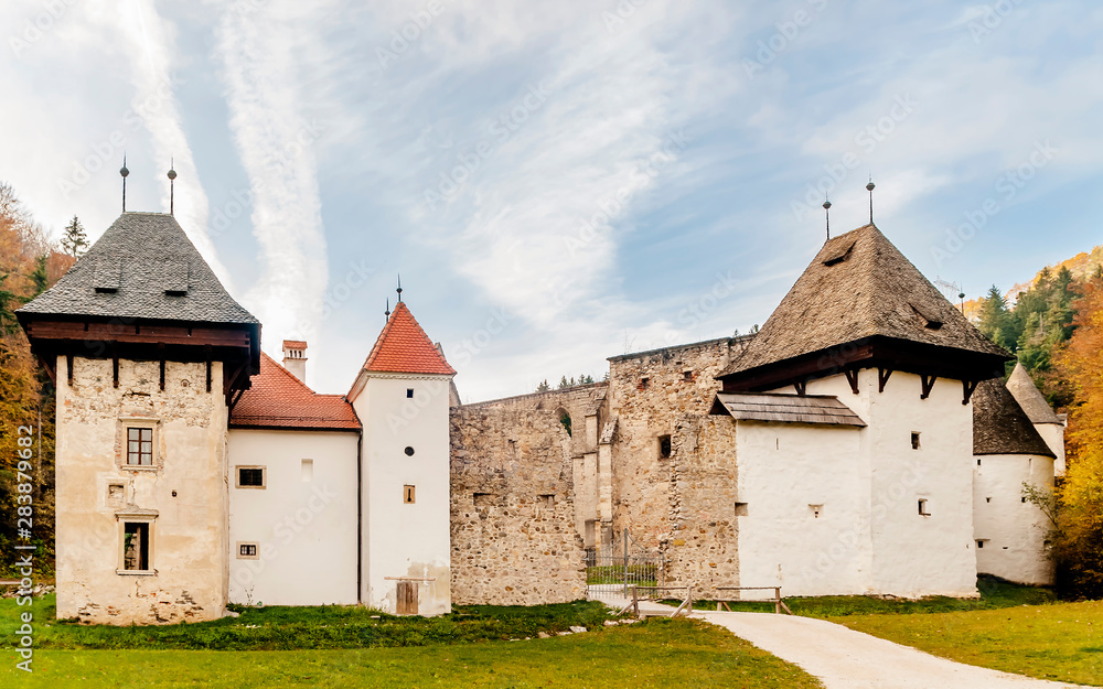 The beautiful Žiče Charterhouse a former Carthusian monastery, in the municipality of Slovenske Konjice, Slovenia, also called Lower Styria