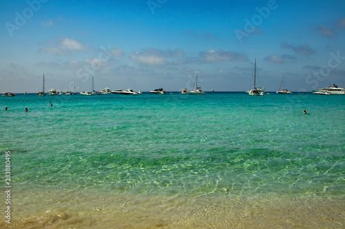 The pure water from Island Formentera-Ibiza