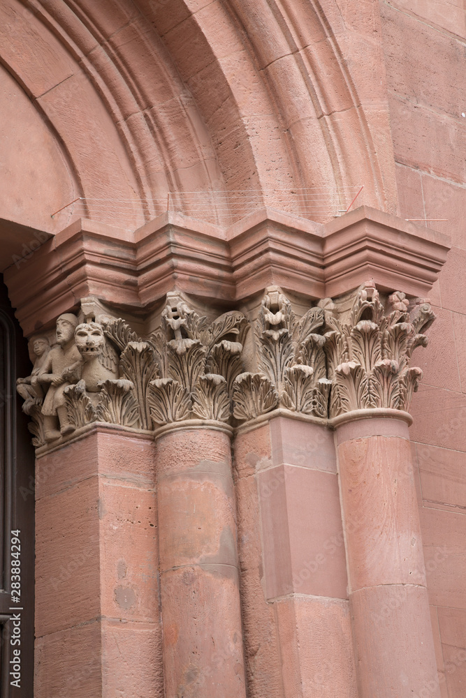 Entrance to Mainzer Dom Cathedral Church; Mainz Entrance to Mainzer Dom Cathedral Church; Mainz