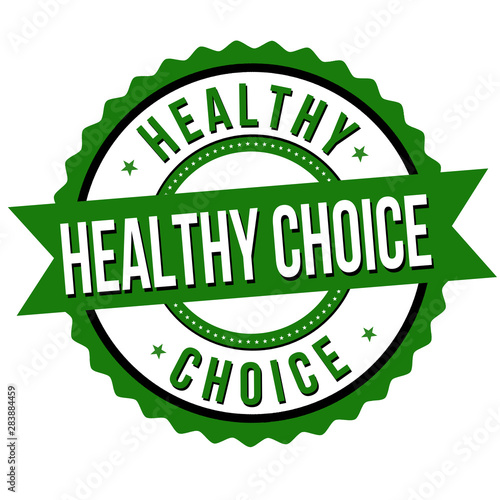 Healthy choice label or sticker