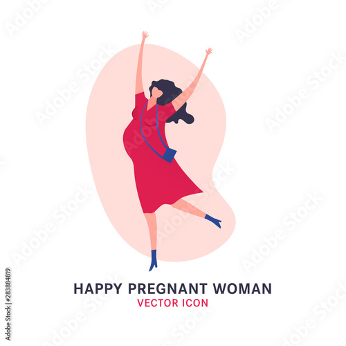 Happy Pregnan Woman