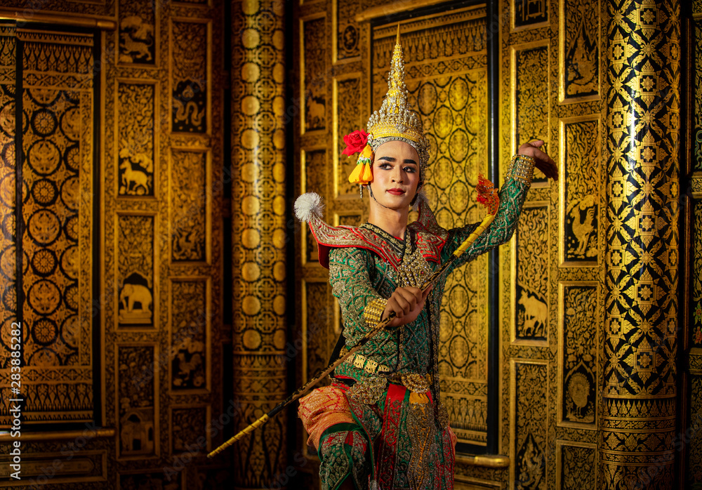 Obraz premium Rama character of Ramayana story Khon Thailand.
