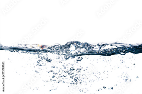 water wave bubbles isolated on white background