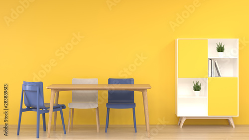 wall mockup sofa in front of the yellow empty wall 3d rendering modern home design mockup element for graphic design wall mockup
