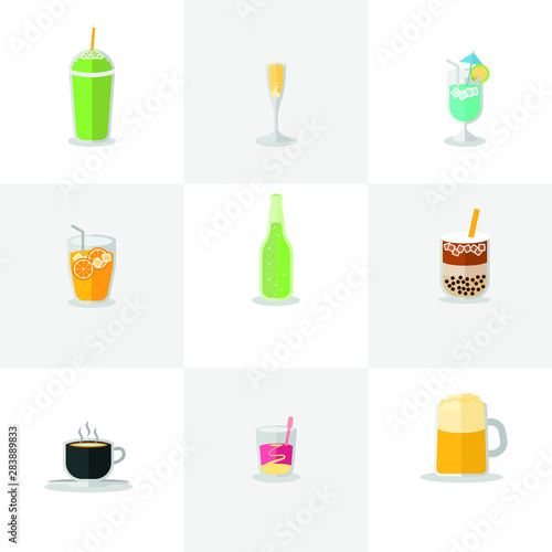 vector drinks