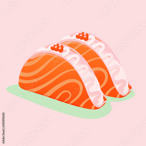 vector taco salmon