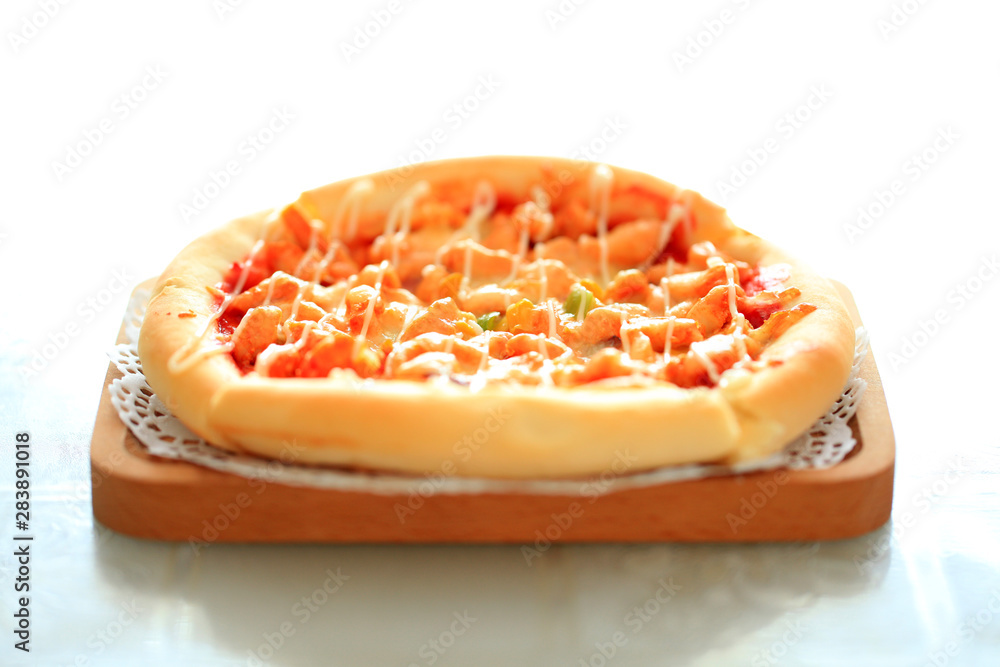 Delicious pizza served Delicious pizza served