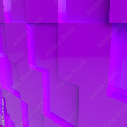 Purple modern 3D background illustration for text and message website design