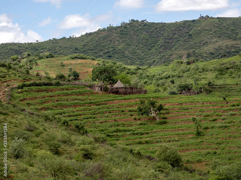 Beautiful hilly landscape in southern Ethiopia Beautiful hilly landscape in southern Ethiopia