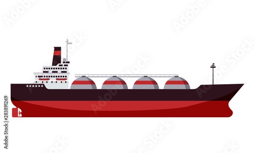 Gas tanker LNG carrier natural gas. Carrier ship