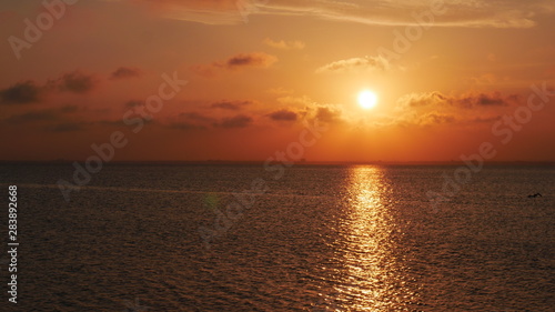 sunset over the sea © Miguel