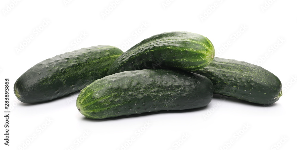 Cucumbers isolated on white background Cucumbers isolated on white background