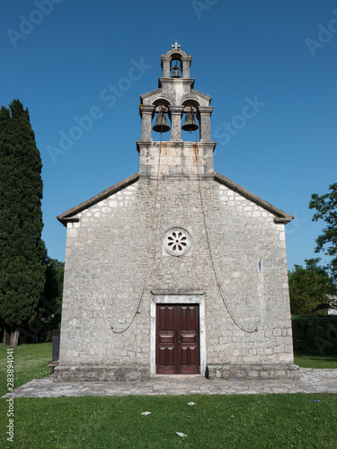 Small church chapel front view Fototapeta