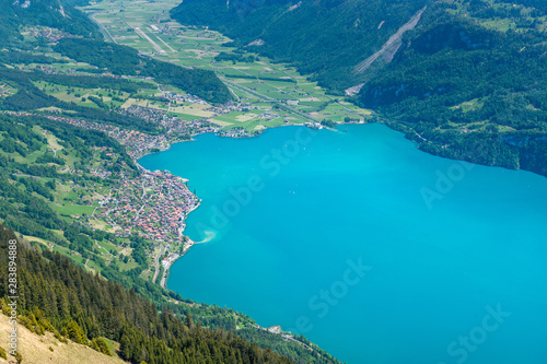 view of Brienz and Lake Brienz