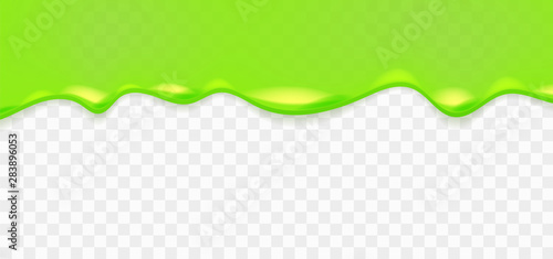 Realistic green sticky slime