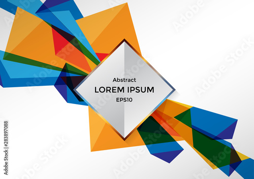 Vector abstract geometric and polygon design background. illustration vector design