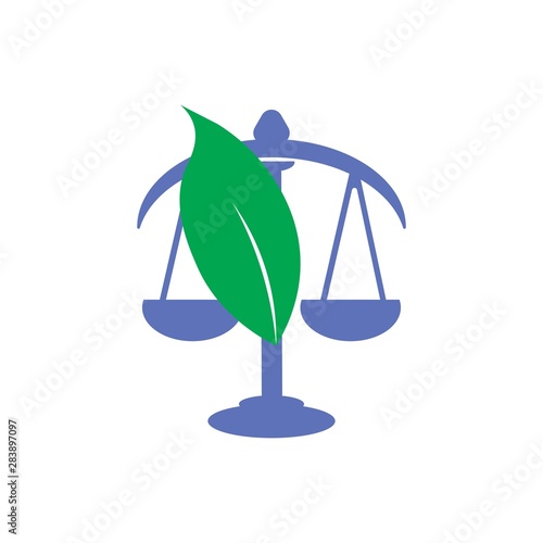 Scale of law firm logo vector