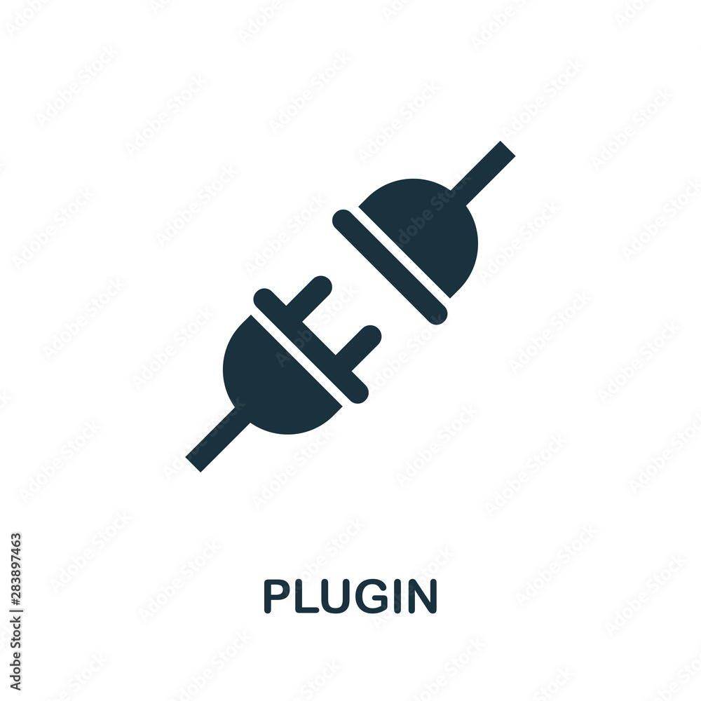 Plugin vector icon symbol. Creative sign from seo and development icons ...