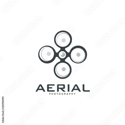 aerial drone camera photography, spy, view, logo template