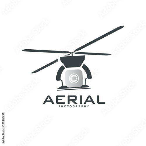aerial drone camera photography, spy, view, logo template