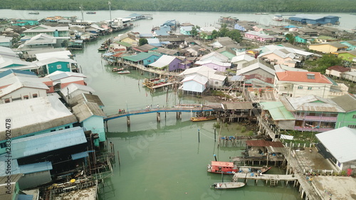 drone view of pulau ketam , malaysia photo