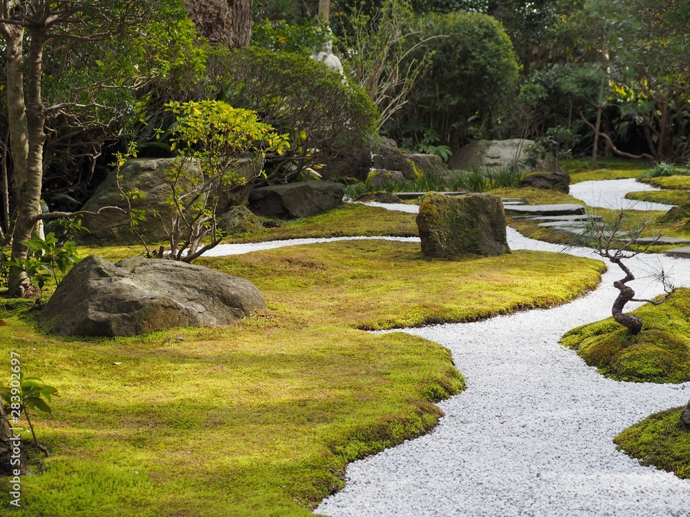 Zen garden in Kamakura, a little Kyoto in Kanagawa, Japan