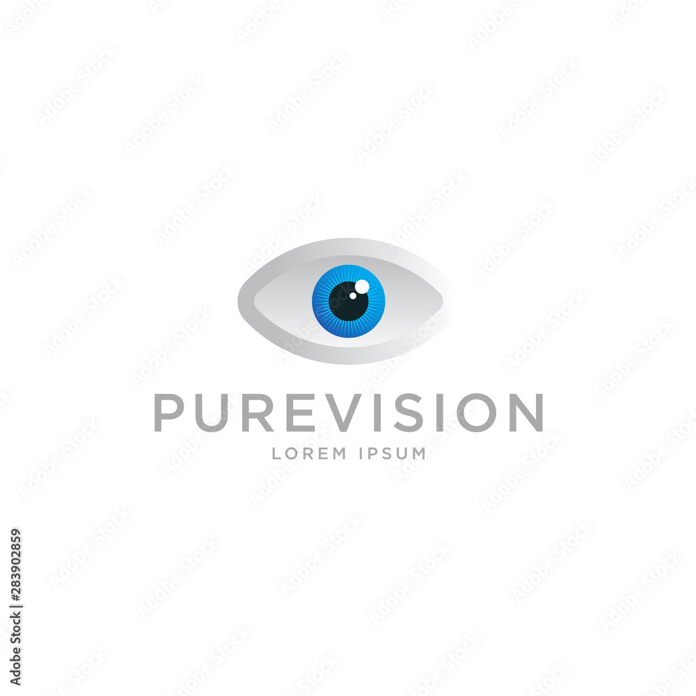 clean modern shiny eye logo template vector clean modern shiny eye logo template vector