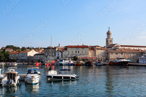 Krk city  Croatia  touristic place of Dalmatia  Europe