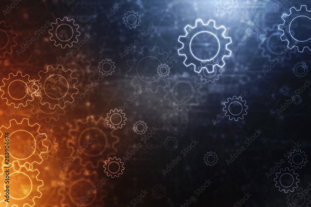 2d illustration technology background 2d illustration technology background