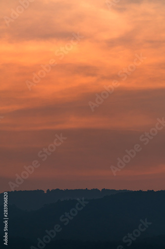 夕焼けの空