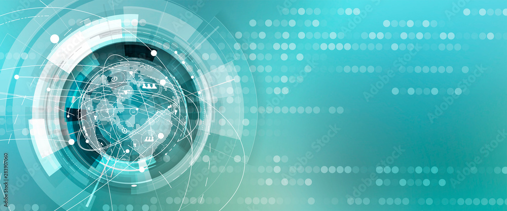Abstract tech background. Futuristic technology interface Abstract tech background. Futuristic technology interface