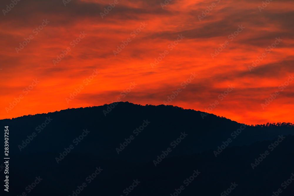 Obraz premium 夕焼けの空