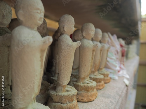 Jizo statues; Saijoji - Buddhism Temple in Daiyuzan, Odawara, Ashigara, Kanagawa, Japan photo