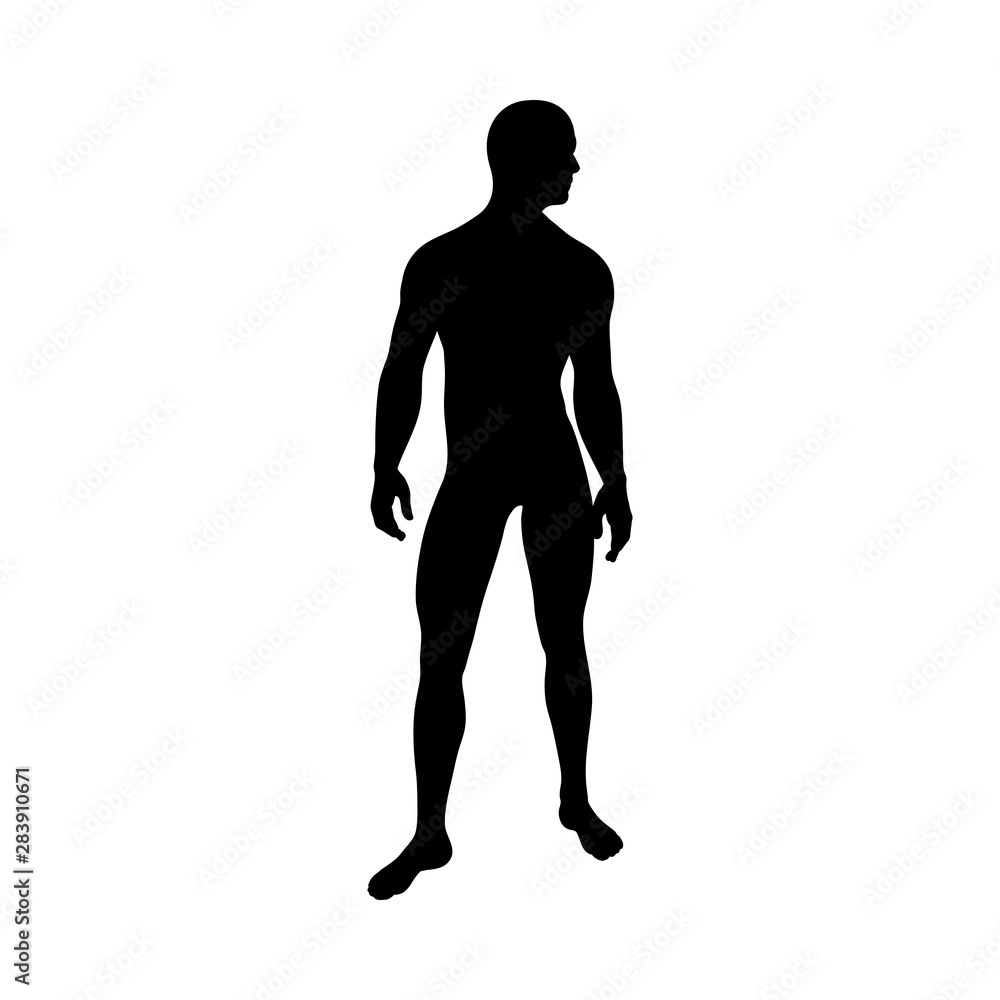 Standing Pose Man Silhouette